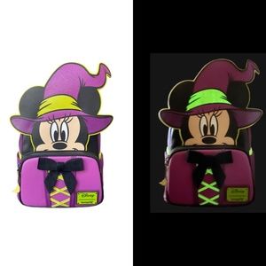 Loungefly Disney Wickedly Cute Witch Minnie Cosplay Gitd Mini Backpack
